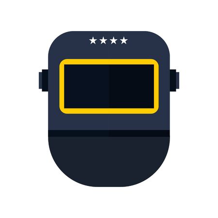 Welding helmet mask. Vector illustration.のイラスト素材