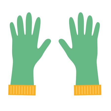 Construction gloves icon. Use for dish wash and disinfection. Vector illustrationの写真素材