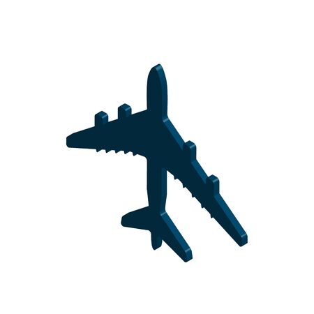 Isometric of airplane flight vector icon. Illustratorのイラスト素材