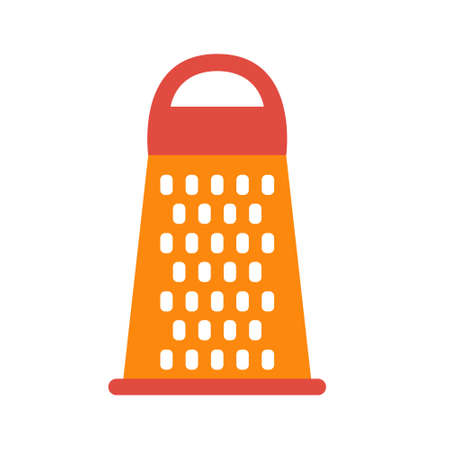 Grater - kitchen tool. For vegetables and fruits. Vector illustrationのイラスト素材