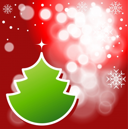 Abstract Christmas background with snowflakes and Christmas tree Global color swatches for easy editing のイラスト素材