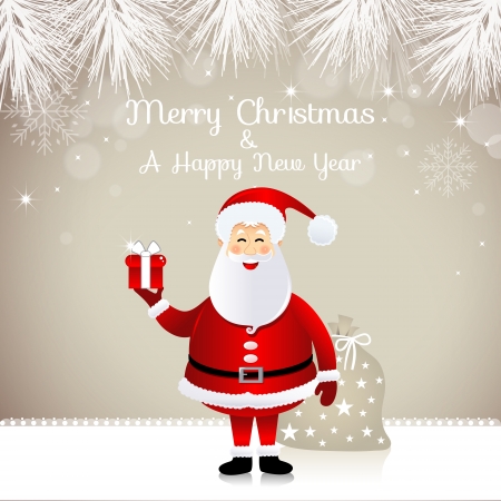 Christmas design with Santa Clausのイラスト素材