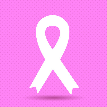 Breast cancer awarenes icon. Vector, illustration, eps10.のイラスト素材