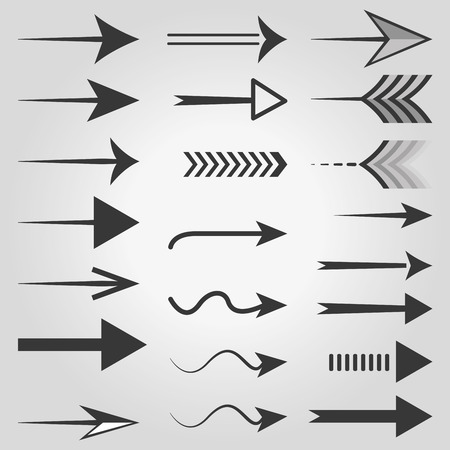 Vector arrow icons. Vector, illustration, eps10.のイラスト素材