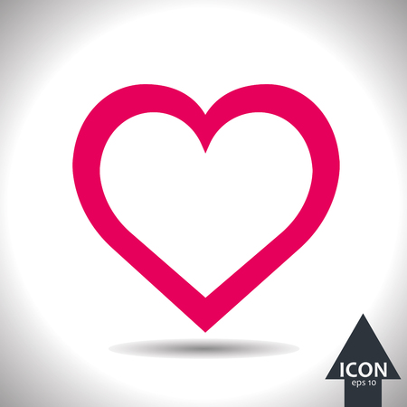 Vector love icon. Vector, illustration, eps10.のイラスト素材