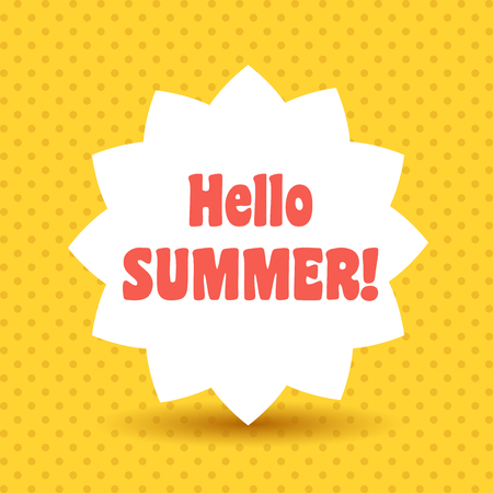 Hello summerのイラスト素材