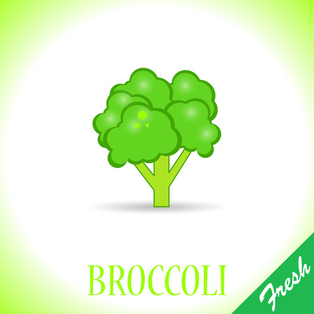 Fresh broccoli. Vector, illustration, eps10.のイラスト素材