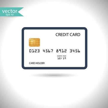 Credit card. Vector, illustration, eps10.のイラスト素材