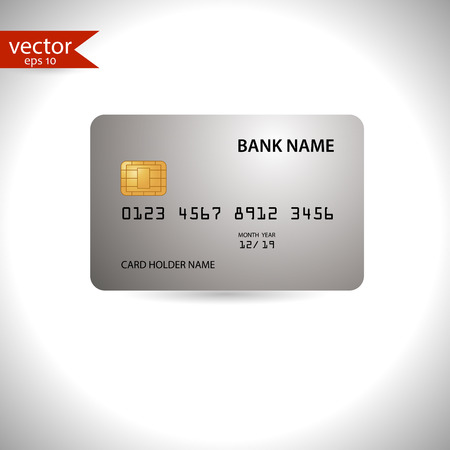 Credit card. Vector, illustration, eps10.のイラスト素材