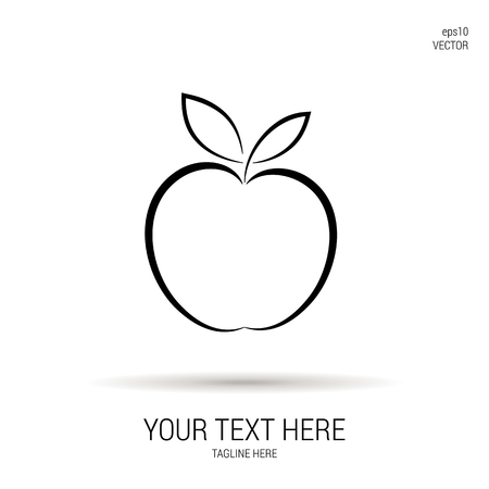 An Apple icon Vector, illustration eps10のイラスト素材