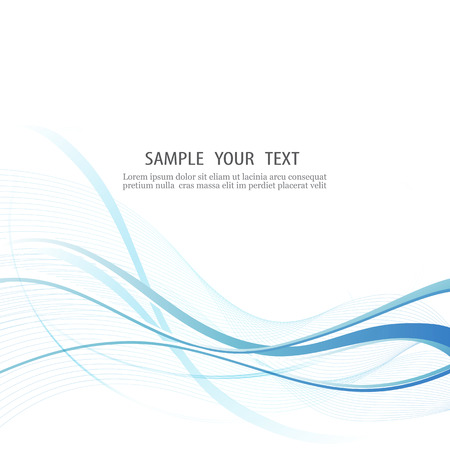 Elegant abstract smooth speed blue wave with modern stream background. Vector, illustration, eps10.のイラスト素材