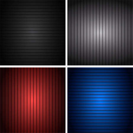 Colorful metal background design with stripes. Vector, illustrationのイラスト素材