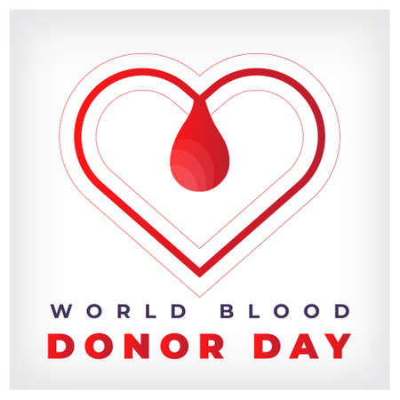 World blood donor day june 14th vector blood donor day backgroundのイラスト素材