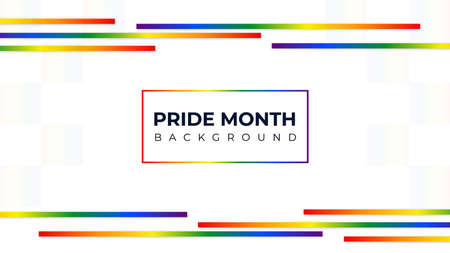 Pride Month Banner Pride Month Background On Pride Month Colorful Rainbow Concept LGBTのイラスト素材