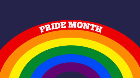 Pride Month Banner Pride Month Background On Pride Month Colorful Rainbow Concept LGBT