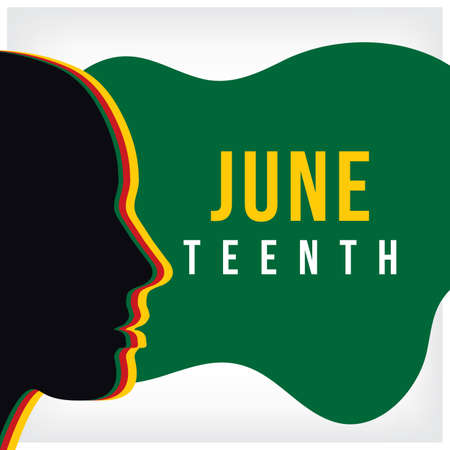 juneteenth freedom day june 19, emancipation day celebrated Poster, greeting card, banner and background juneteenth concept vectorのイラスト素材
