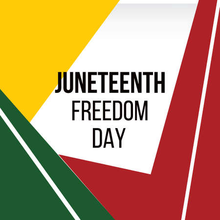juneteenth freedom day june 19, emancipation day celebrated Poster, greeting card, banner and background juneteenth concept vectorのイラスト素材