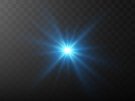 Vector of glare lighting, twinkle lens flares. Transparent gradient stars, lightning flare. Magic, bright, natural effects. Abstract texture for your design and businessのイラスト素材