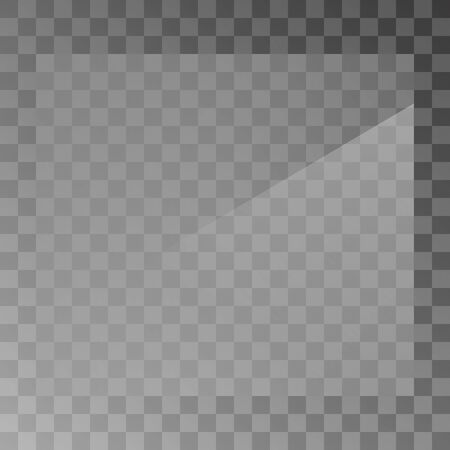 The texture of rectangle glass plate, mirror, windows. Light effect for a picture or a mirror. Beautiful realistic reflection. The interior of the house stock vectorのイラスト素材