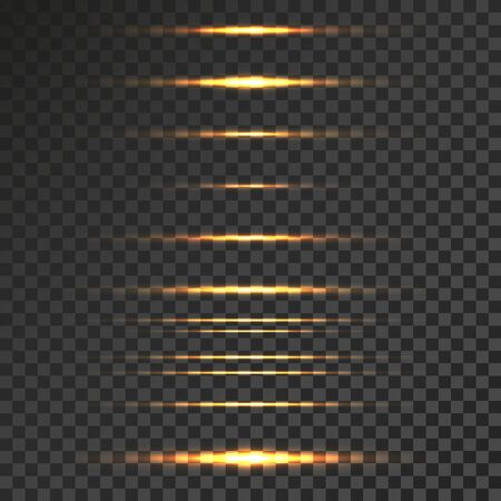 Abstract lights lines on transparent illustration. Easy replace use to any imageのイラスト素材