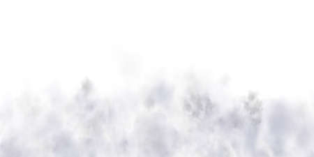 Fog or smoke isolated transparent special effect. White vector cloudiness, mist or smog background. PNG. . Vector illustrationのイラスト素材