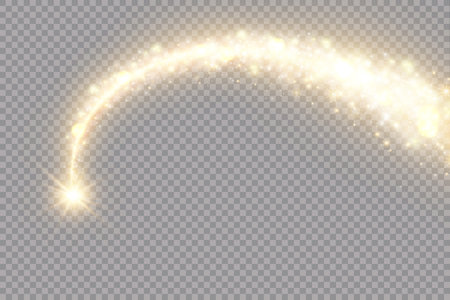 Light flare special effect. Glow light effect. Starburst with sparkles on a transparent background.のイラスト素材