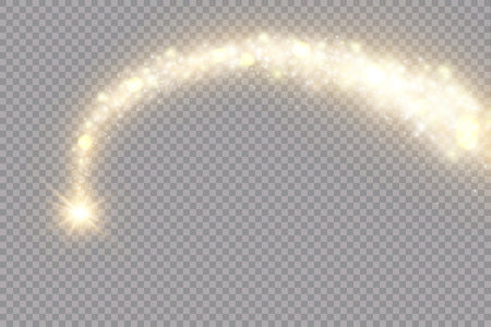 Light flare special effect. Glow light effect. Starburst with sparkles on a transparent background.のイラスト素材