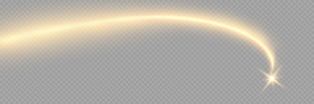 Light effect of lens flares. Yellow glowing lights starburst effects with sparkles on a transparent background.のイラスト素材