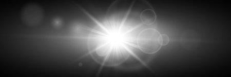 Abstract of sun with flare. natural background with lights and sunshine wallpaperのイラスト素材