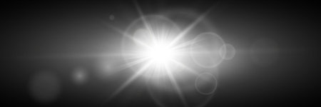Abstract of sun with flare. Natural background with lights and sunshine wallpaperのイラスト素材