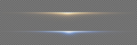 Light flare special effect. Sun flash with rays and spotlight. vector illustration.のイラスト素材