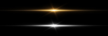 Abstract lens flares. Glowing lights. Luminous abstract sparkling lined background. light effect wallpaper.のイラスト素材