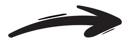 arrow icon. Vector illustration of a black arrow isolated on a white background.のイラスト素材