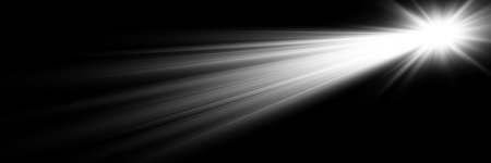 White light rays on a black background. Light rays on a black background.のイラスト素材