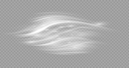 Glow isolated white transparent light effect. vector illustration for your designのイラスト素材