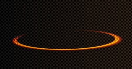 Glow light effect. Ribbon glint. Abstract rotational border lines. vector illustrationのイラスト素材
