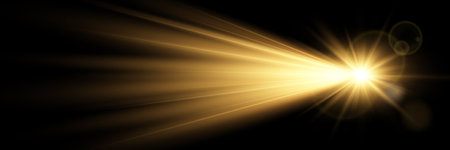 Sun burst with lens flare. Sun burst with lens flare. Sun burst with lens flare.のイラスト素材