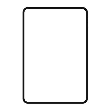 Smartphone with blank screen isolated on white background. vector illustration.のイラスト素材