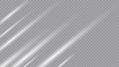 Light effect. White sparks and golden stars shine with special light. Vector sparkles on a transparent background.のイラスト素材