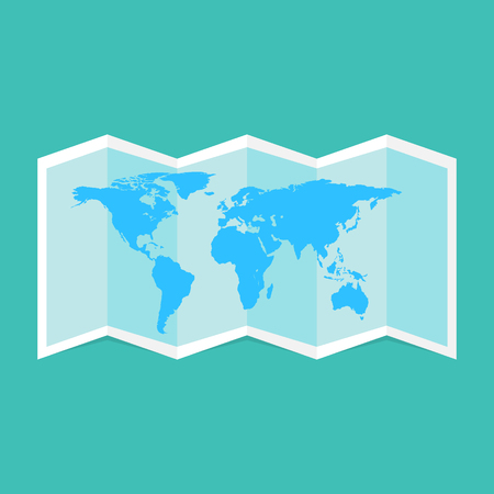 World map blank, vector illustration. Blank map design mockup, isolatedのイラスト素材