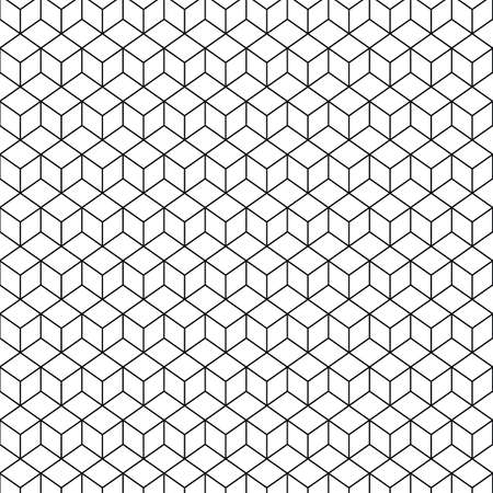 White geometric texture. Vector seamless backgroundのイラスト素材