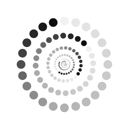 Circular loading sign, isolated on white background, vector illustration.のイラスト素材