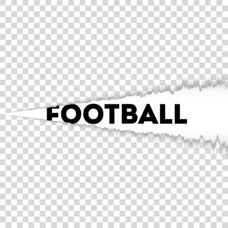 Football postcard. Ink illustration. Modern brush calligraphy. Isolated on white transparent background.のイラスト素材
