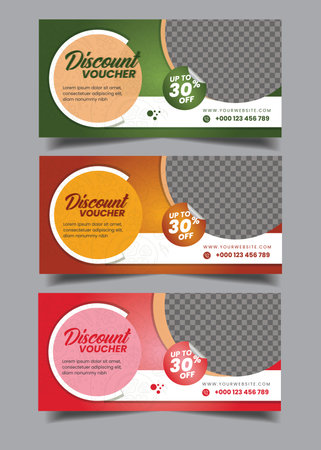 Food Gift Voucher for any kinds of restaurant, fast food business advertisingのイラスト素材