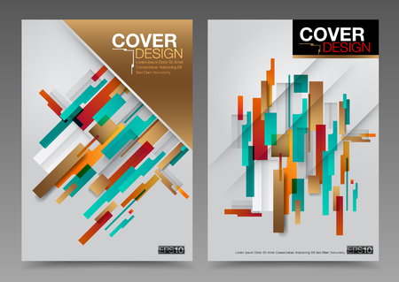 Abstract cover design template business brochure flyer design template vector. background layout in A4のイラスト素材