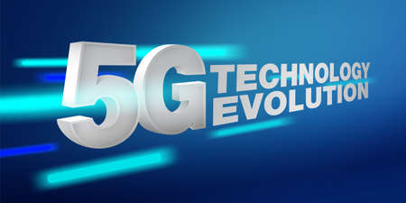 5G technology network evolution concept, high speed connection For downloading games, videos and...