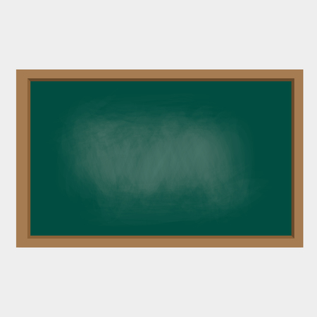 empty teal chalkboard background with frame. vector illustration for education and school design.のイラスト素材