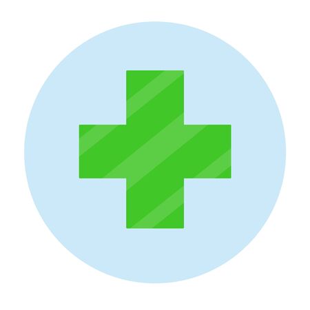 Green pharmacy icon.のイラスト素材