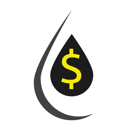 oil industry icon with dollar symbol.のイラスト素材