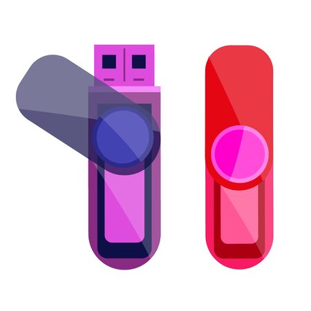 open close USBのイラスト素材